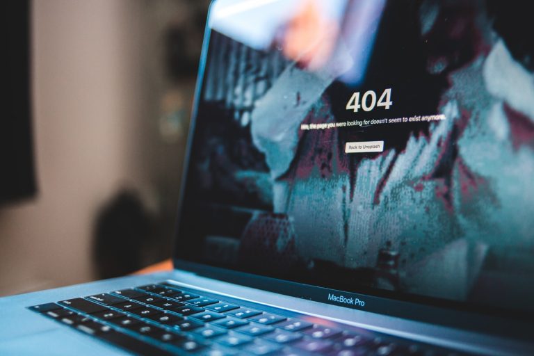 404 page error screen