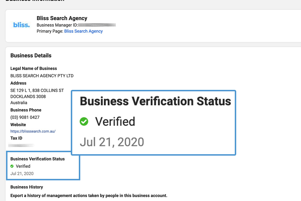 How to verify your Facebook Business Manager account