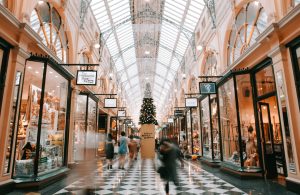 Festive Shopping Arcade In Melbourne
