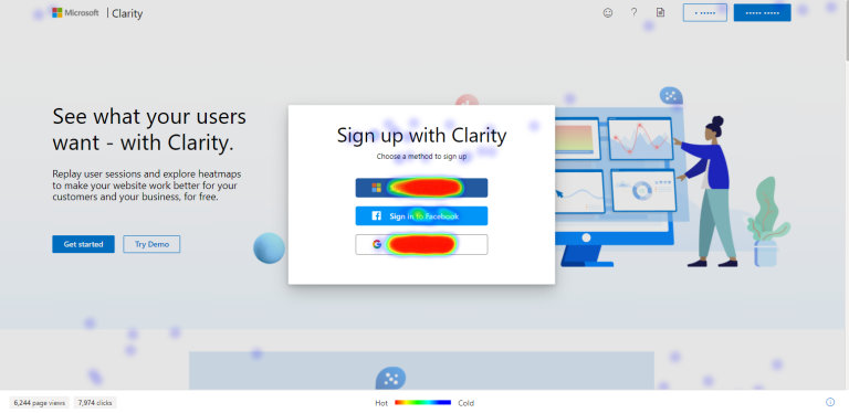 Microsoft Clarity Heatmap