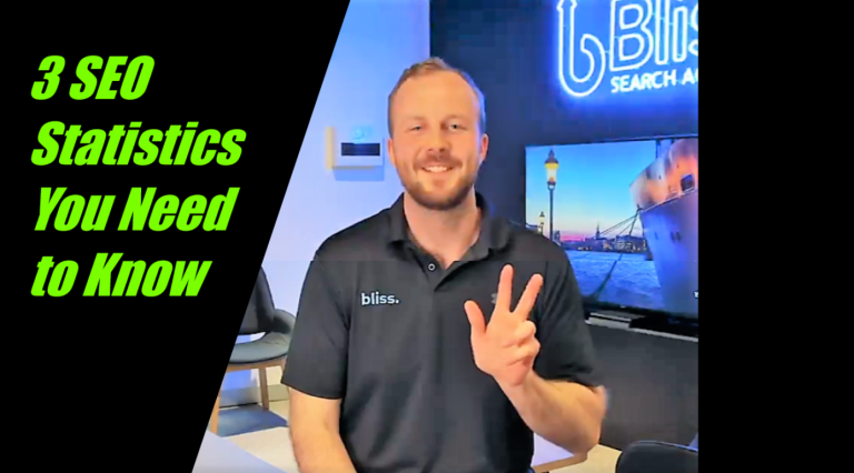 3 seo stats from James at Bliss